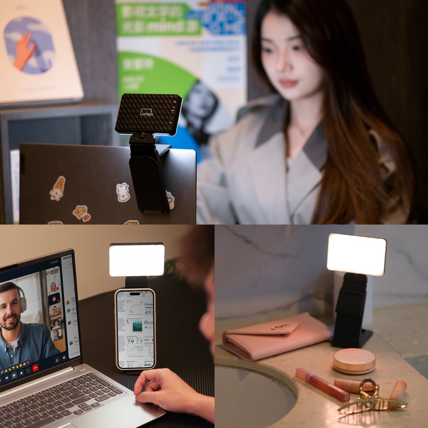 Lumipia Video Conference Lighting Kit Compact & Portable