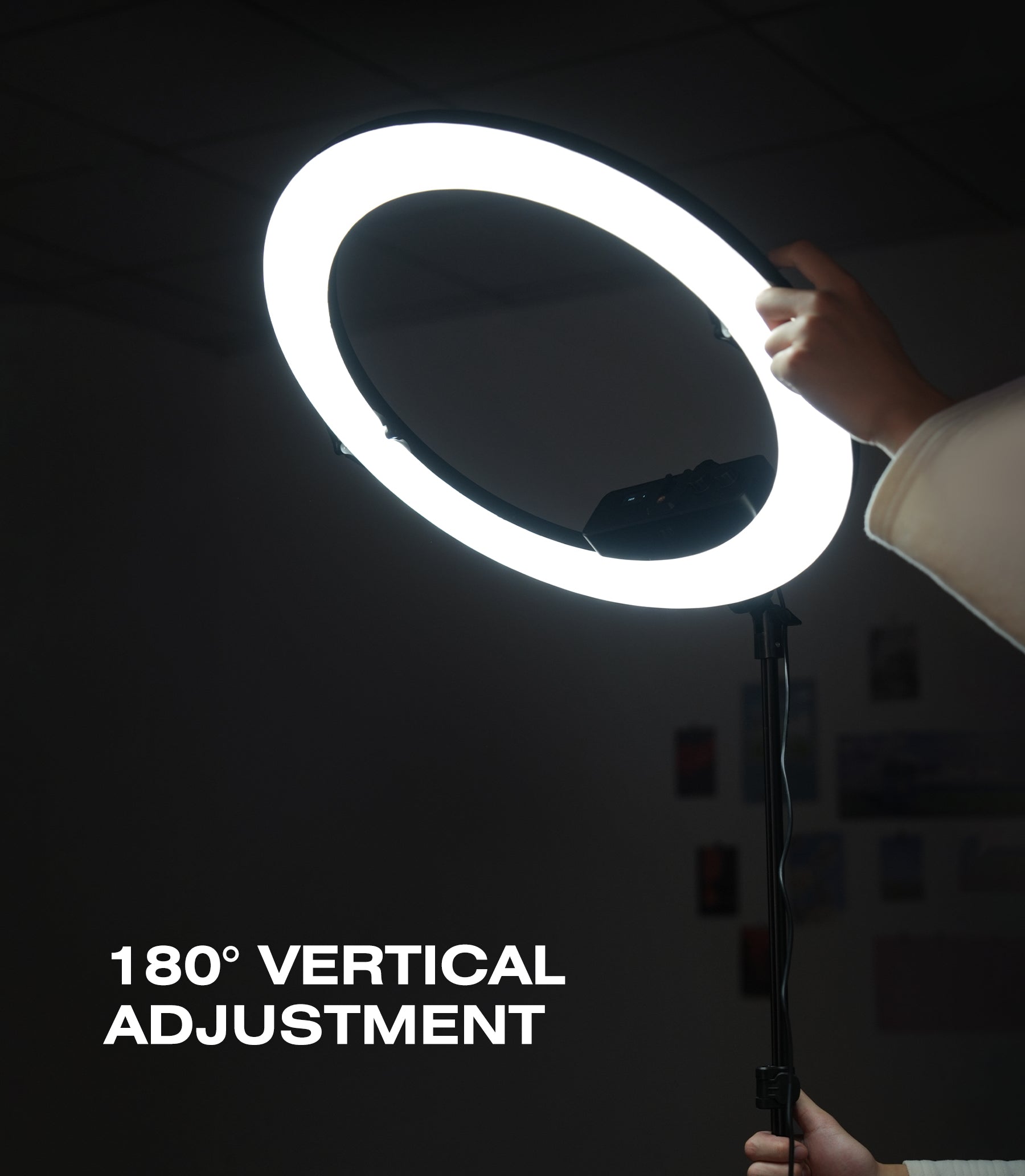 18 inch ring light adjustable