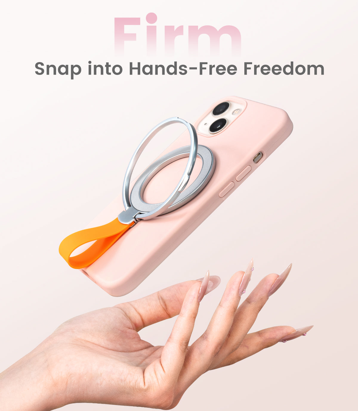 Spring Sale Magnetic Phone Ring Holder & Stand for iPhone-Black