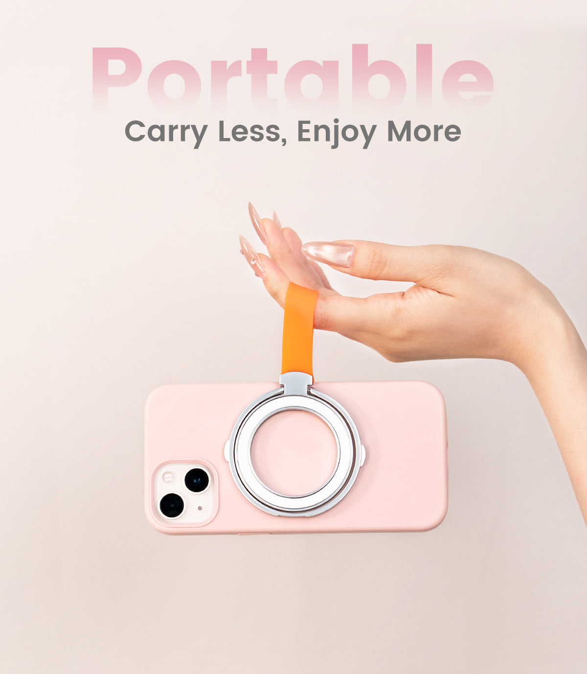 Spring Sale Magnetic Phone Ring Holder & Stand for iPhone-Silver