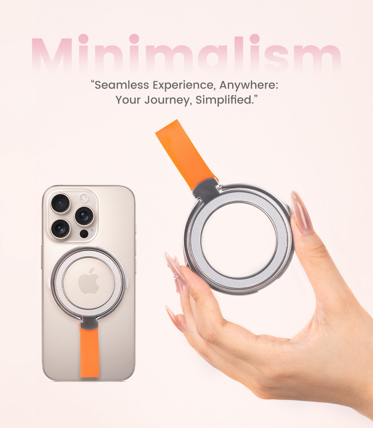 Spring Sale Magnetic Phone Ring Holder & Stand for iPhone-Silver