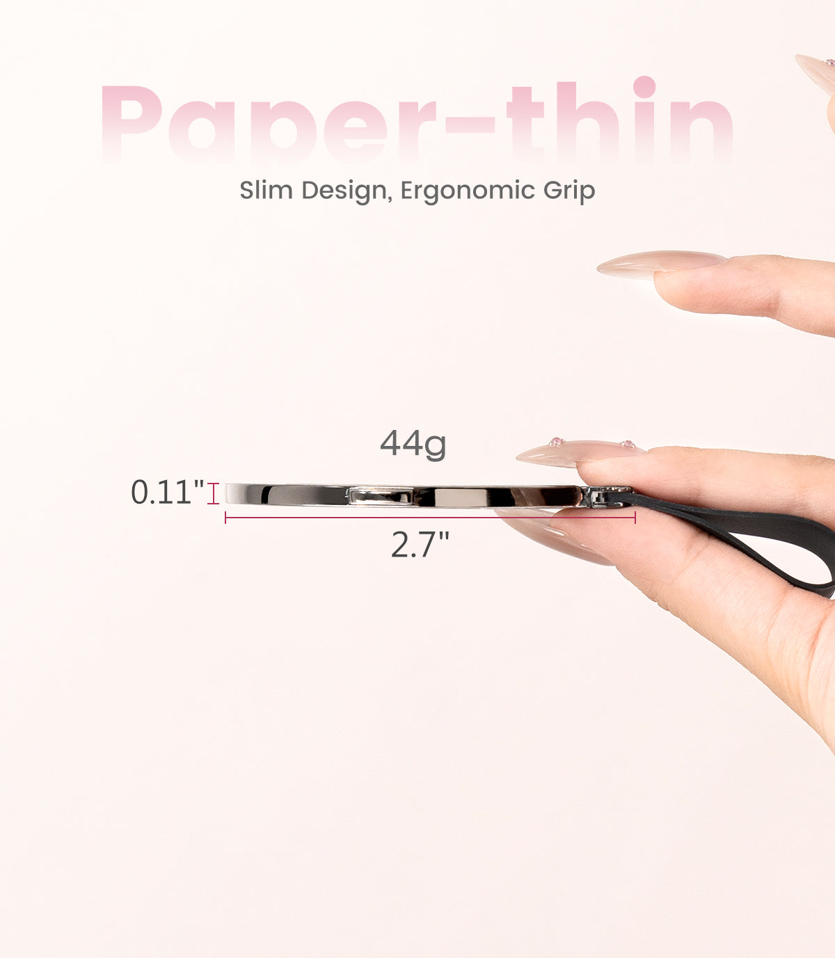 Spring Sale Magnetic Phone Ring Holder & Stand for iPhone-Silver