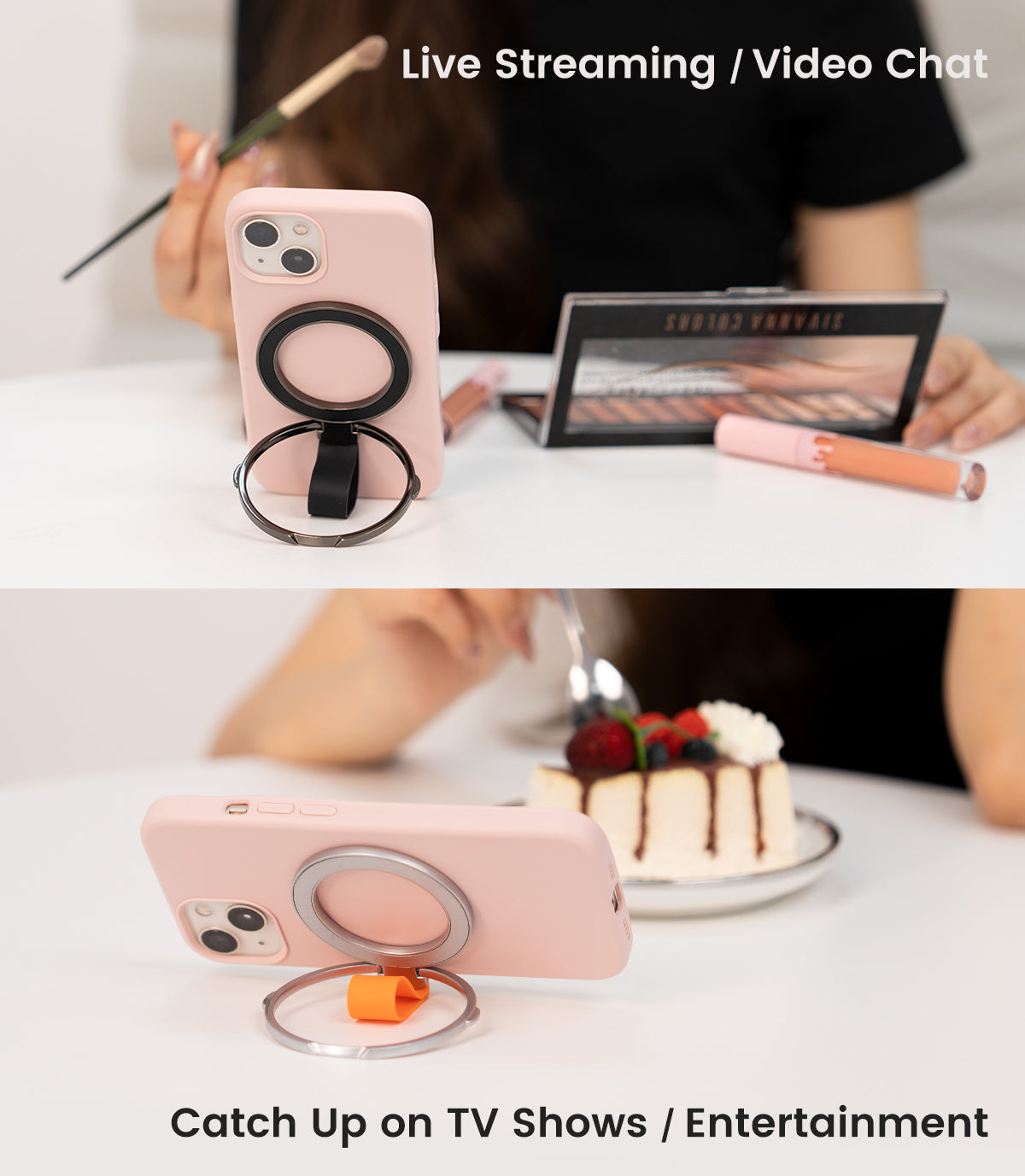 Spring Sale Magnetic Phone Ring Holder & Stand for iPhone-Silver