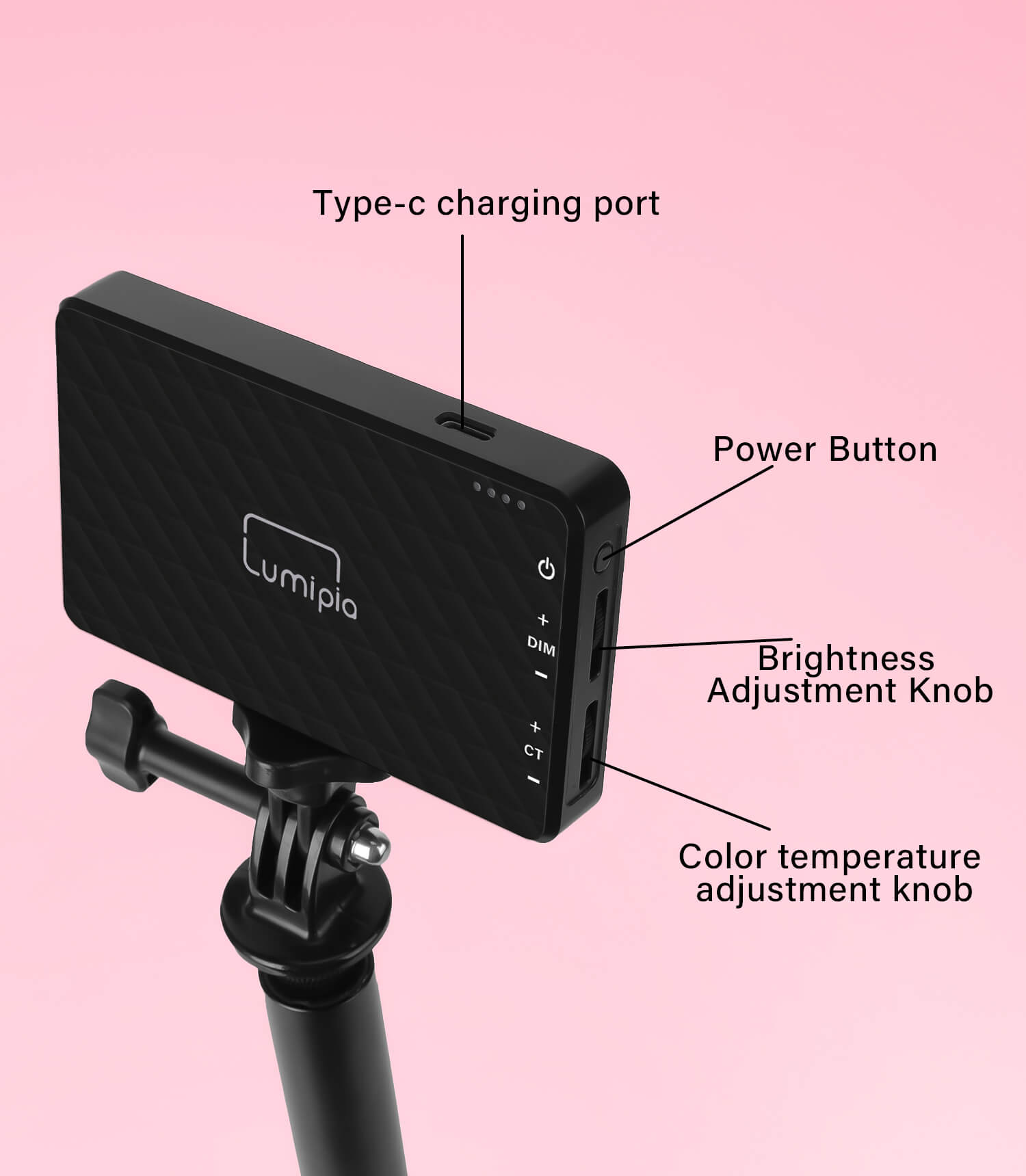 Bi-Color LED Mini Light Panel with Small Tripod Light Stand