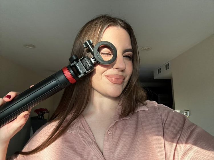 adjustable selfie stick for TikTok and YouTube content creation
