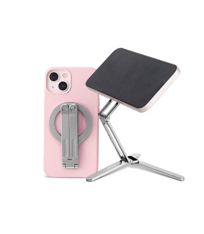 Image of Magnetic iPhone Stand with MagSafe Adjustable Foldable Tripod
