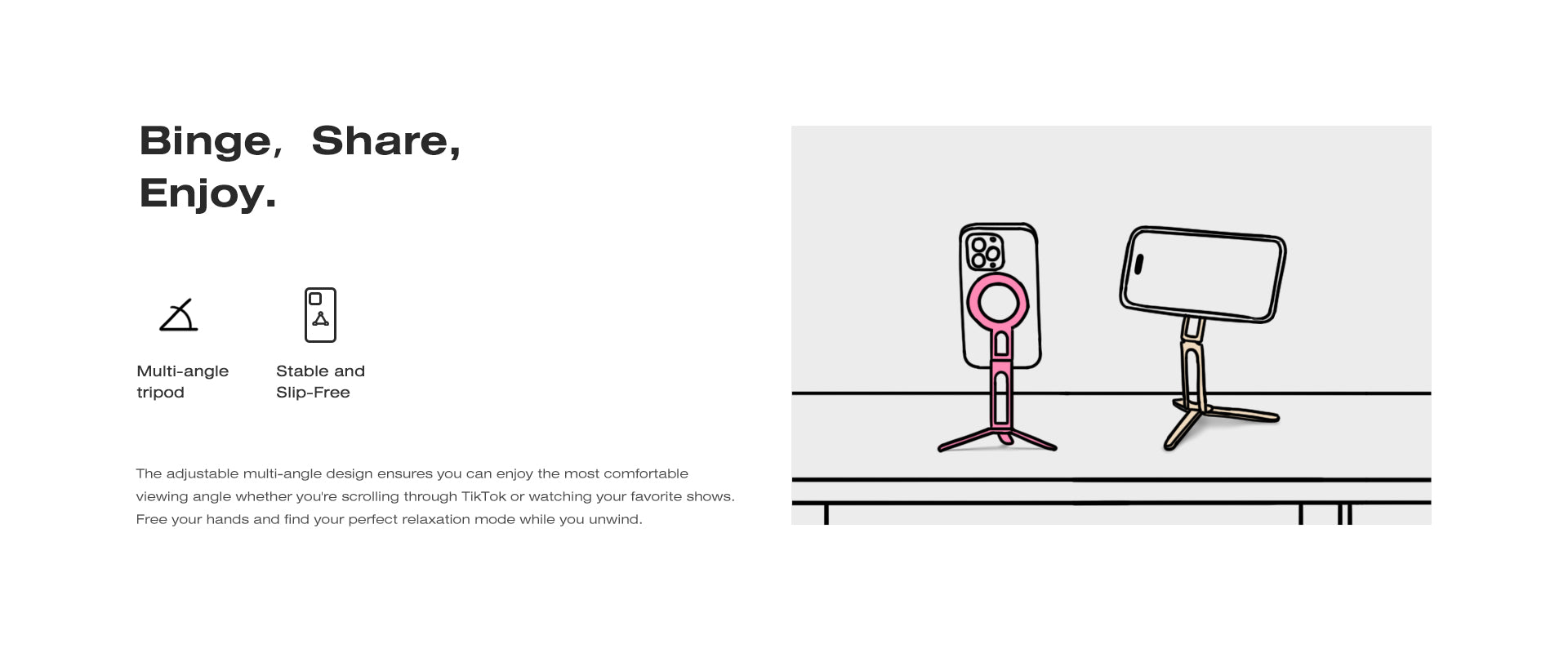 Adjustable Magnetic Selfie Stick with 360-degree Rotation for Perfect Angles