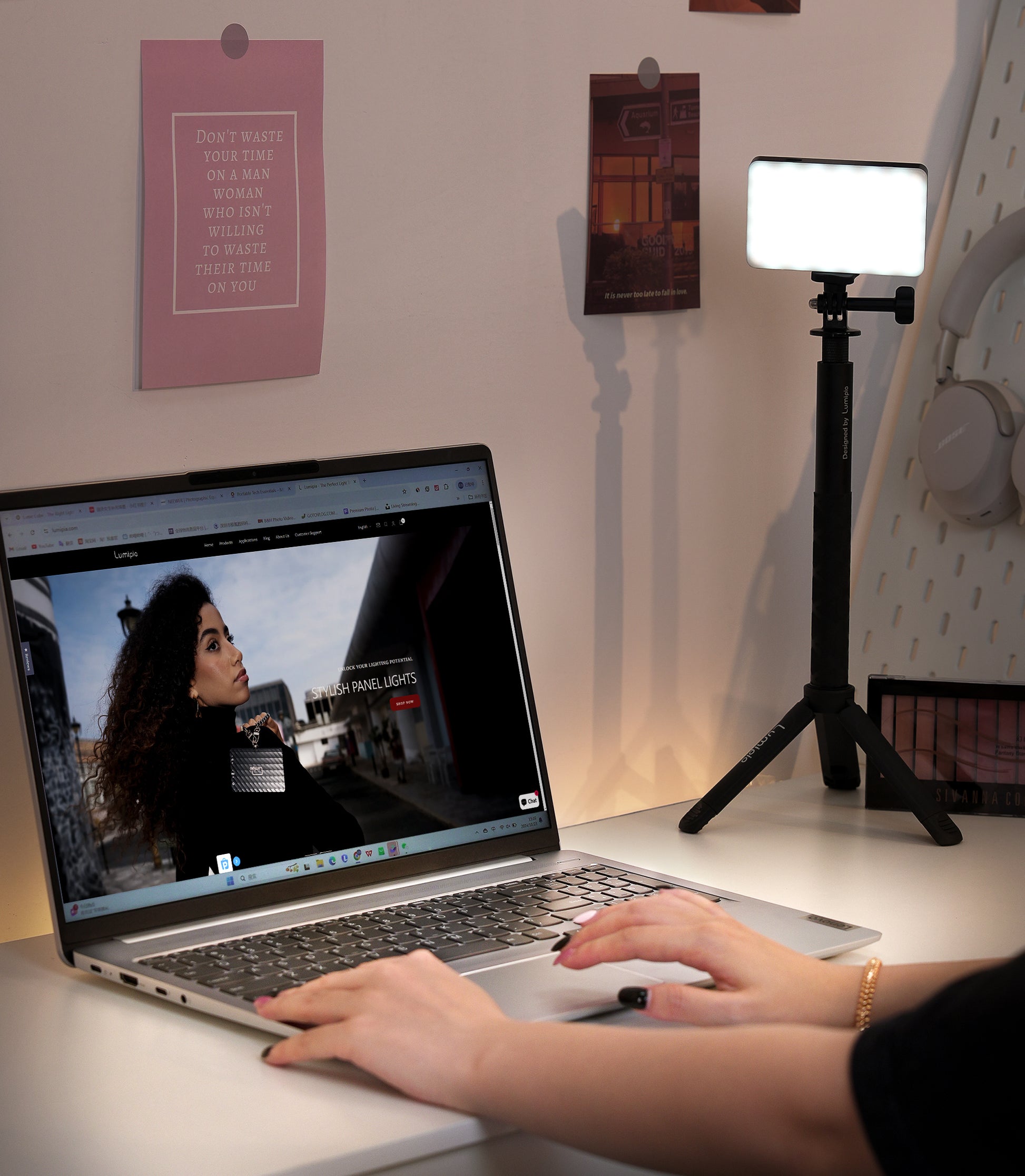 Lumipia Broadcast Lighting Kit Professional Streaming Setup