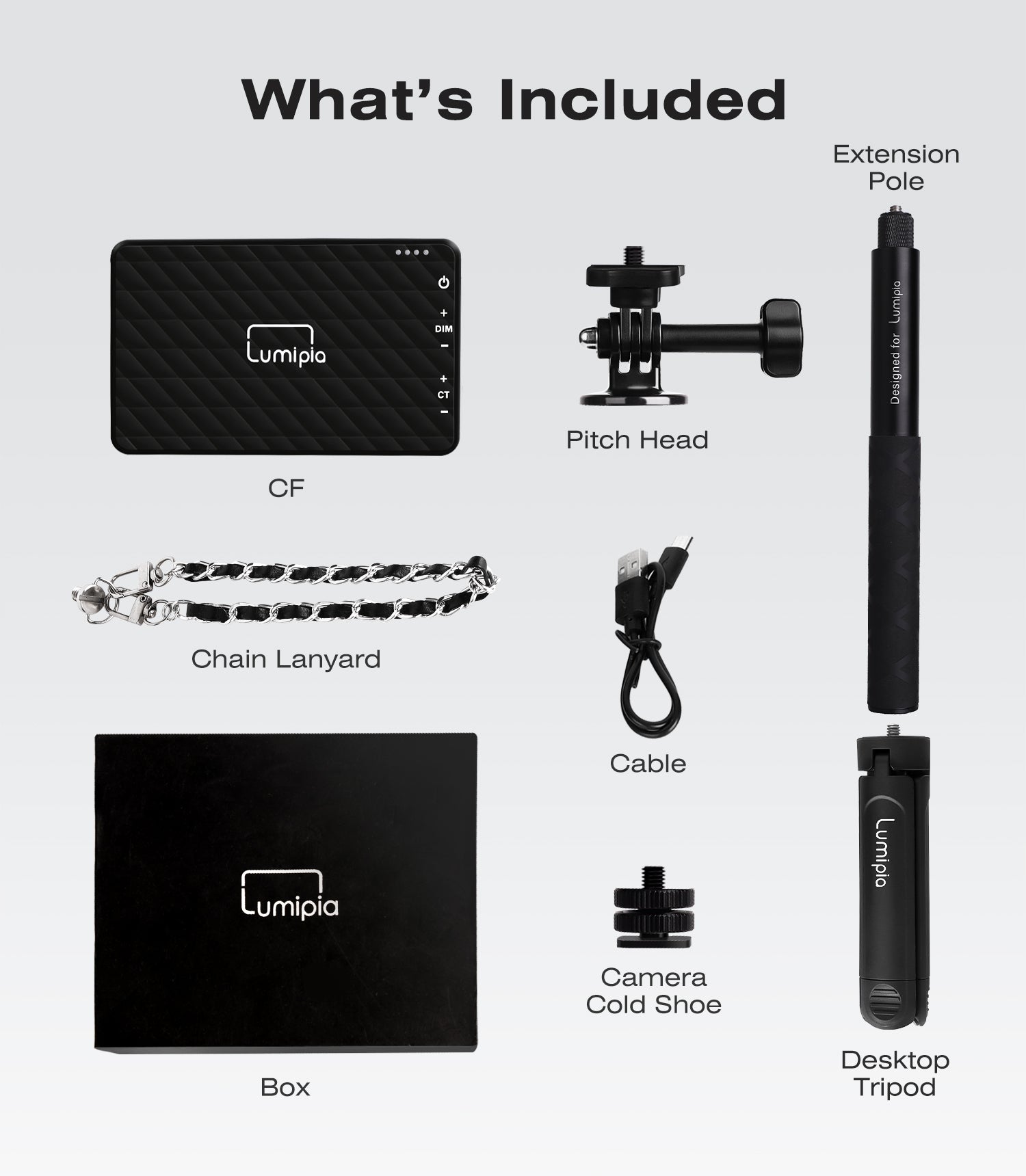 Lumipia Broadcast Lighting Kit Professional Streaming Setup