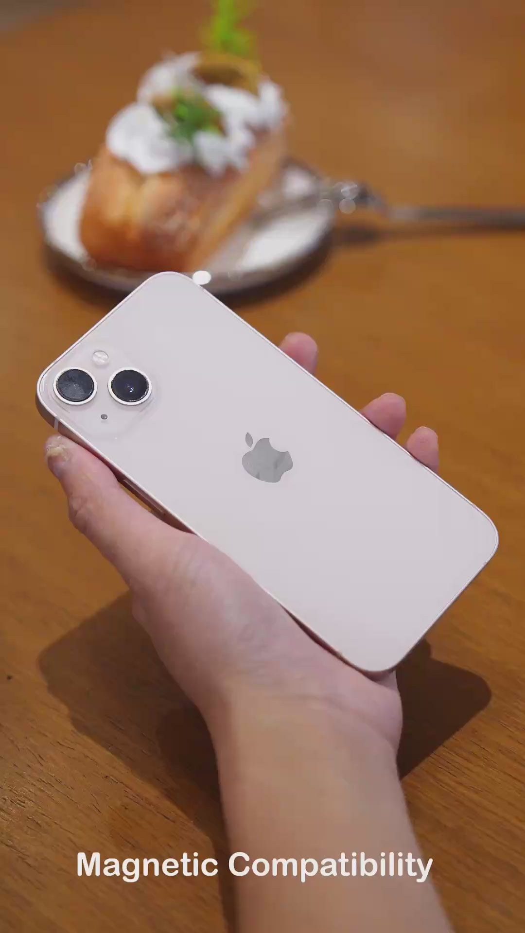 Load video: Magnetic Wallet Stand with Mirror for Phone