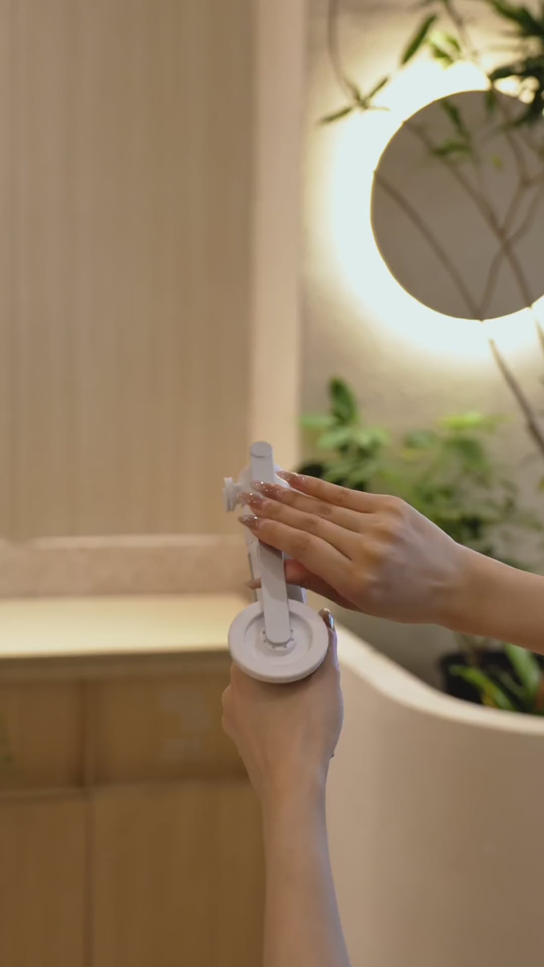 Load video: Magnetic Selfie Stick Phone Tripod &amp; LED Panel Light for Creators