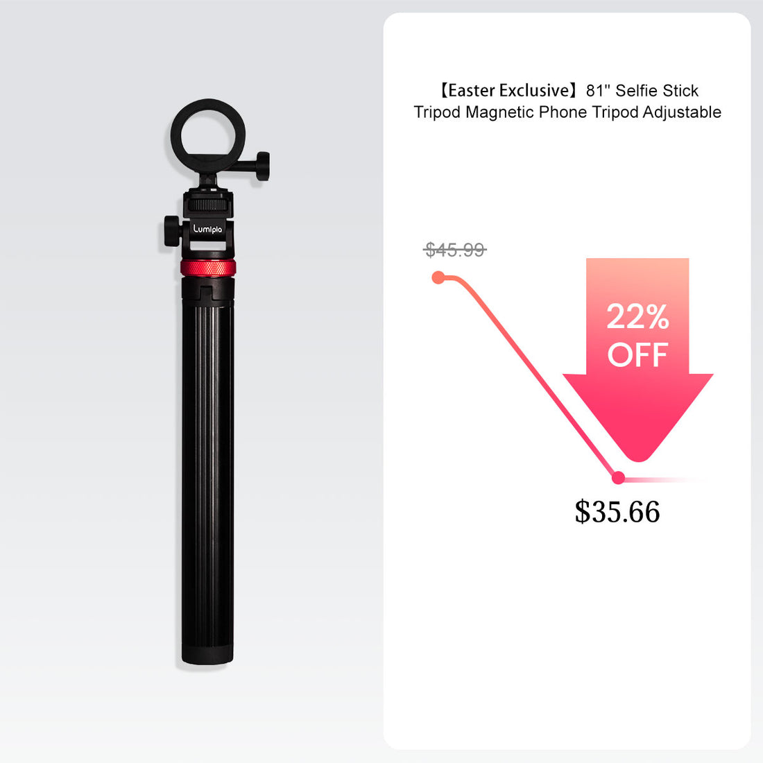 folding angle view of MagSafe tripod stand